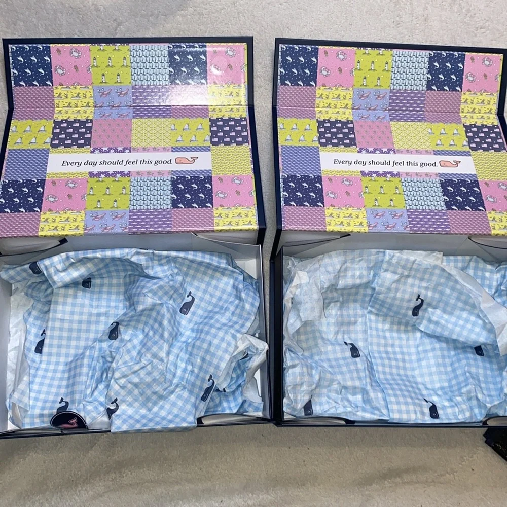 Vineyard Vines empty packaging bundle: 2 gift boxes, 3 gift bags